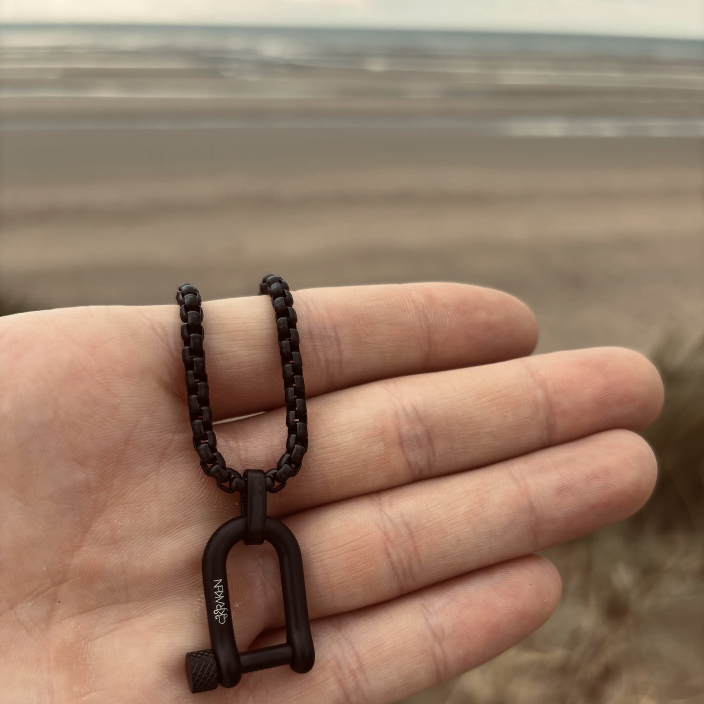 Black Shackle Necklace
