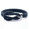 Dark Navy Leather Bracelet